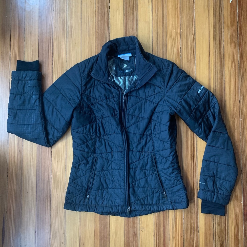 Black Puffer coat with Omni-shield